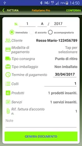 Fatture Ricevute Preventivi Pr screenshot 4