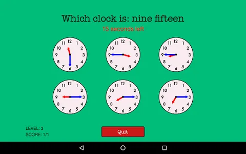 QS Clocks - Learn to tell time screenshot 5