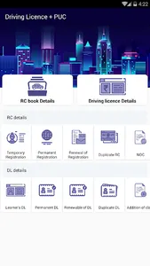 RC Driving Licence PUC details screenshot 1