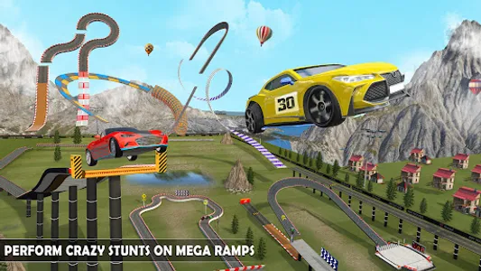 Racing in Car: Stunt Car Games screenshot 22