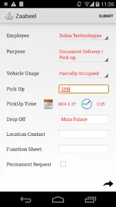 ZPH Vehicle Request screenshot 3