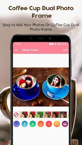 Coffee Cup Dual Photo Frames screenshot 16