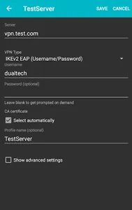 Dualtech VPN screenshot 1