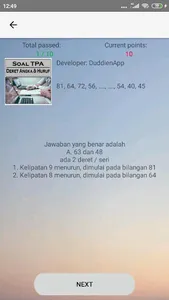 Psikotes Deret Angka & Huruf b screenshot 2