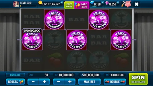 3 Pink Jackpot Diamonds Slots screenshot 1