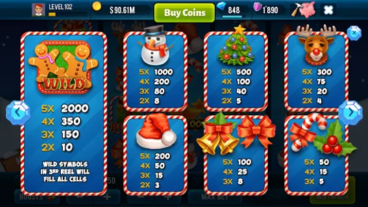 Xmas Slot Machine Vegas Casino screenshot 4