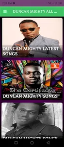DUNCAN MIGHTY ALL SONGS screenshot 0