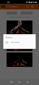 TV Fireplace using Chromecast screenshot 4