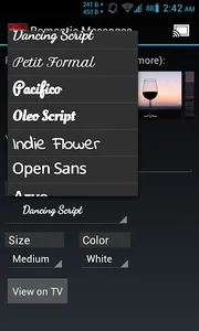 Romantic Love Notes Chromecast screenshot 6