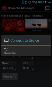 Romantic Love Notes Chromecast screenshot 7