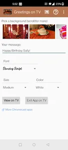 Greetings & Wishes Chromecast screenshot 1