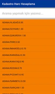Kadastro Harç Hesaplama screenshot 2