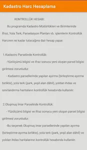 Kadastro Harç Hesaplama screenshot 4