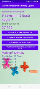 Matematiksel Dahi Sesli Oyun screenshot 2