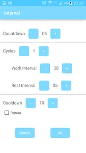 Intertime - Interval Timer screenshot 2