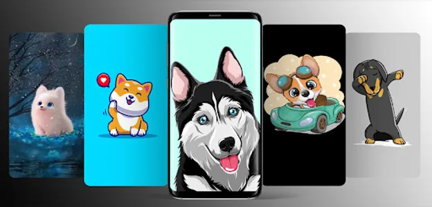 Cute Cartoon Dog Wallpaper screenshot 0
