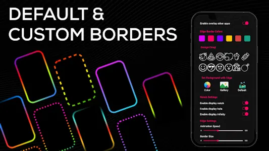 Edge Lighting Wallpaper-Clocks screenshot 2