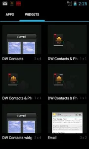 DW Contacts widget screenshot 3