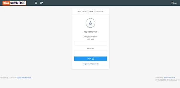 DWA Commerce Admin screenshot 0