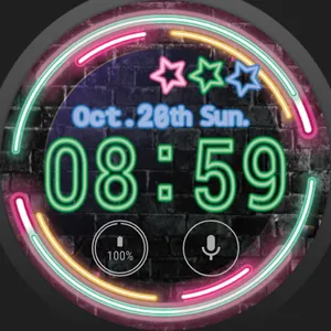 Neon Watchface screenshot 2