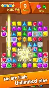 Jewels Classic - Crush Jewels screenshot 1