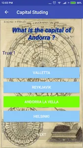 Memorizing Capitals screenshot 2