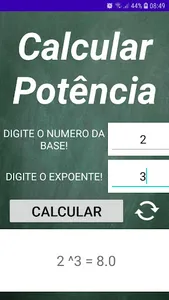 Calculadora de Potência screenshot 3