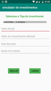 Simulador de Investimentos screenshot 0