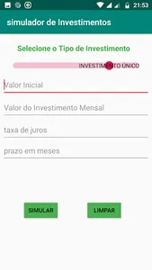 Simulador de Investimentos screenshot 3