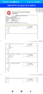 RRB NTPC Previous Year Paper screenshot 2