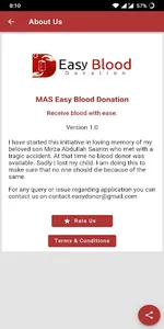 MAS Easy Blood Donation screenshot 2