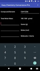 Easy Chemistry Conversions Pro screenshot 2