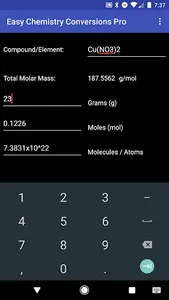 Easy Chemistry Conversions Pro screenshot 5