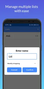Easy List - Grocery lists and  screenshot 0