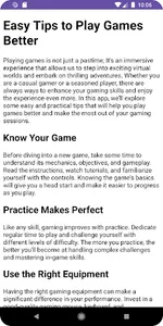 Easy Tips to Play Games Better screenshot 1
