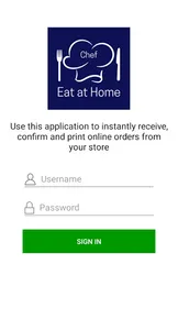 Merchant app: Eat at Home screenshot 0