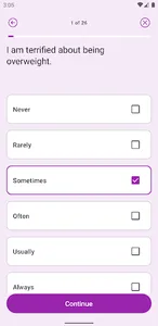 Eating Disorder Test screenshot 1