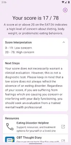 Eating Disorder Test screenshot 2