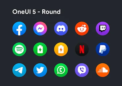 OneRound 5 - Icon Pack screenshot 1