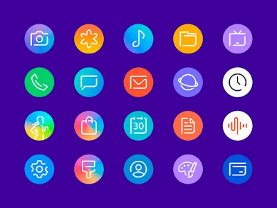 DUX Round - Icon pack screenshot 10