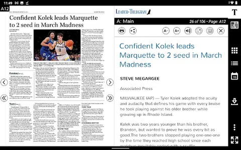 Leader-Telegram eEdition screenshot 12
