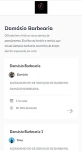 DAMÁSIO BARBEARIA screenshot 2