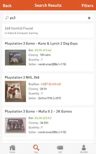 eBid screenshot 1