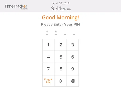 Time Tracker Kiosk by eBillity screenshot 0