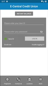 E-Central CU Mobile Banking screenshot 1