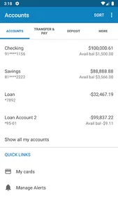 E-Central CU Mobile Banking screenshot 2
