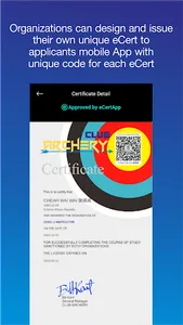 eCertApp screenshot 1