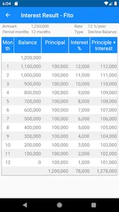 Fito Interest Calculator screenshot 1