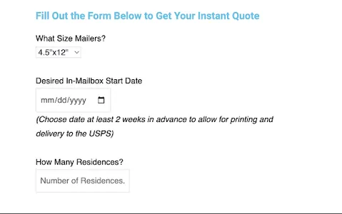 Every Door Direct Mail Quote screenshot 10