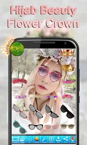 Hijab Beauty Flower Crown screenshot 10